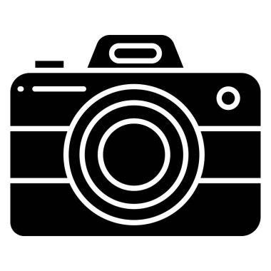 Kamera. Web simgesi basit illüstrasyon  