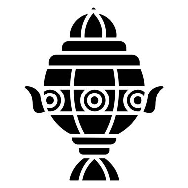 Samosa simgesinin vektör illüstrasyonu