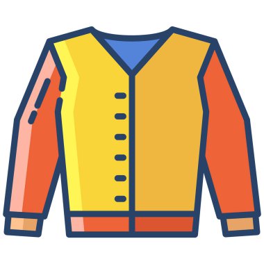 Kıyafetler. Web simgesi basit illüstrasyon