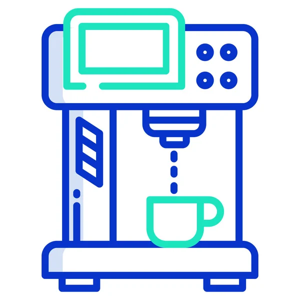 Icono Cafetera Esquema Ilustración Íconos Vectoriales Molinillo Para Web — Vector de stock