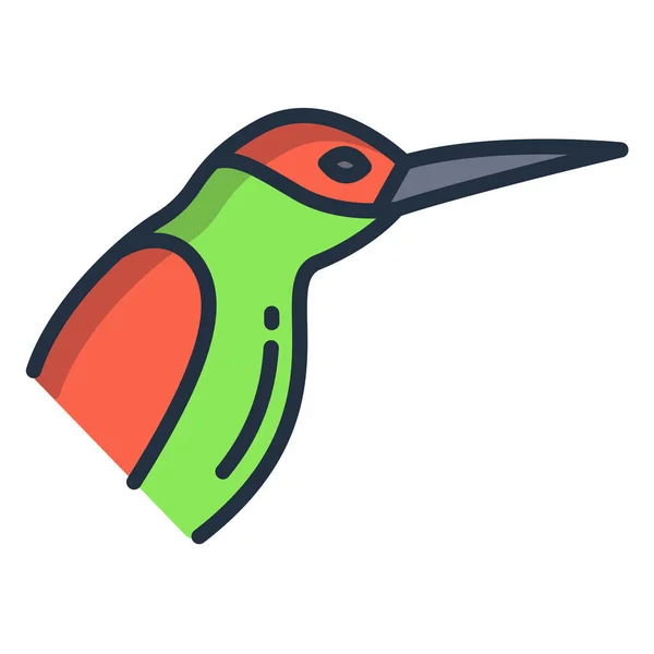 Pájaro Icono Web Ilustración Simple — Vector de stock