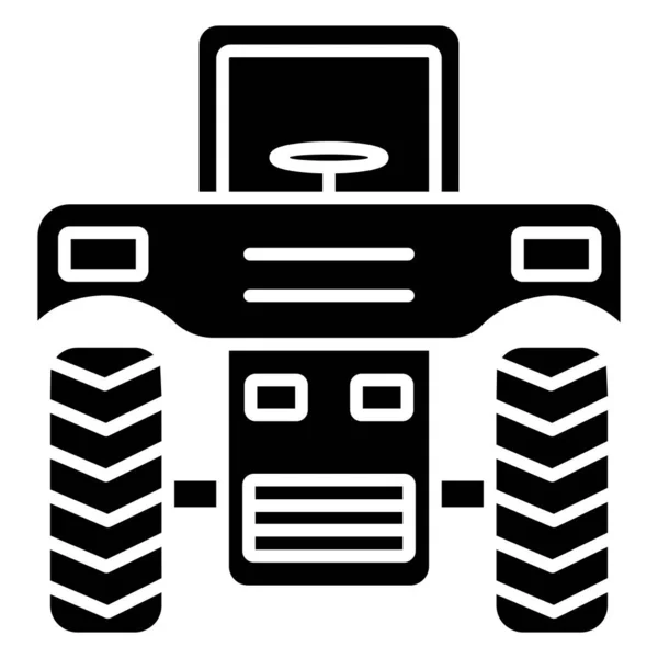 Traktor Pókháló Ikon Vektoros Illusztráció — Stock Vector