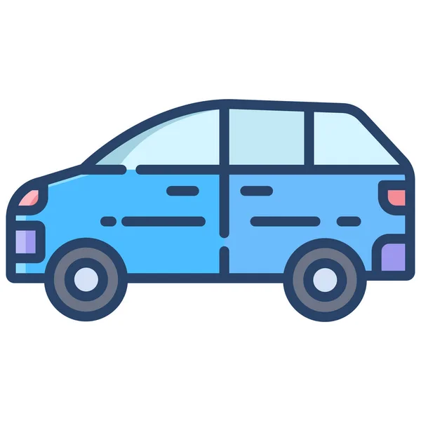 Coche Icono Web Ilustración Simple — Vector de stock