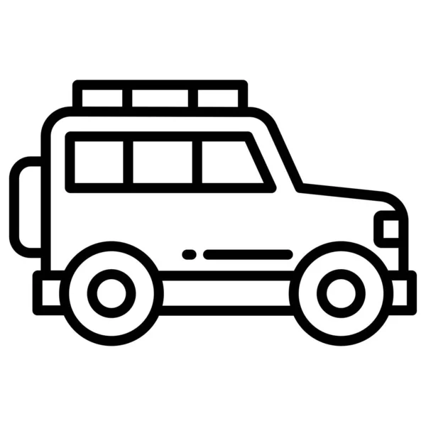 Een Auto Web Icoon Eenvoudige Illustratie — Stockvector