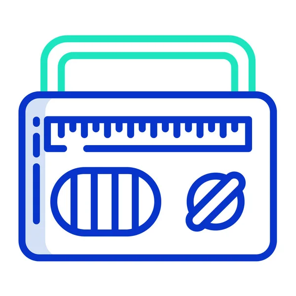 Radio Web Symbol Einfache Illustration — Stockvektor