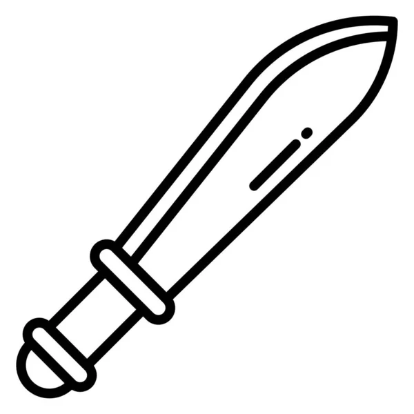 Espada Icono Simple Ilustración Vectorial — Vector de stock