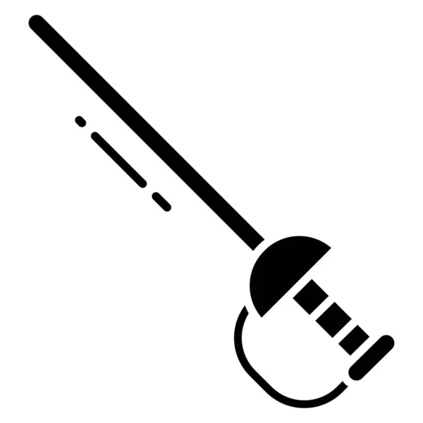 Espada Icono Simple Ilustración Vectorial — Vector de stock
