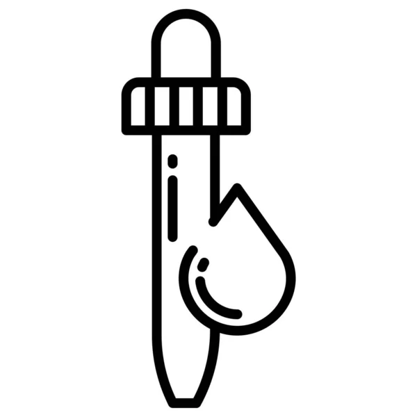 Pipette Web Symbol Einfache Illustration — Stockvektor