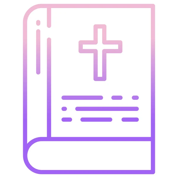 Проста Векторна Іконка Ілюстрація Біблії — стоковий вектор