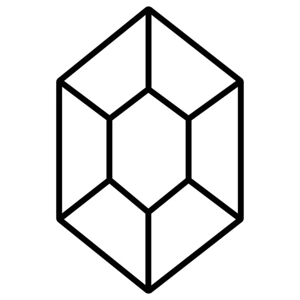 Diamante Web Icon Design Semplice — Vettoriale Stock