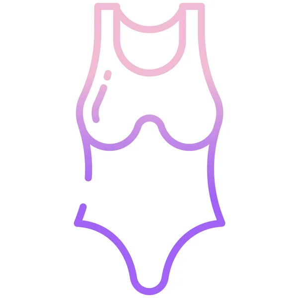 Maillot Bain Icône Web Illustration Simple — Image vectorielle