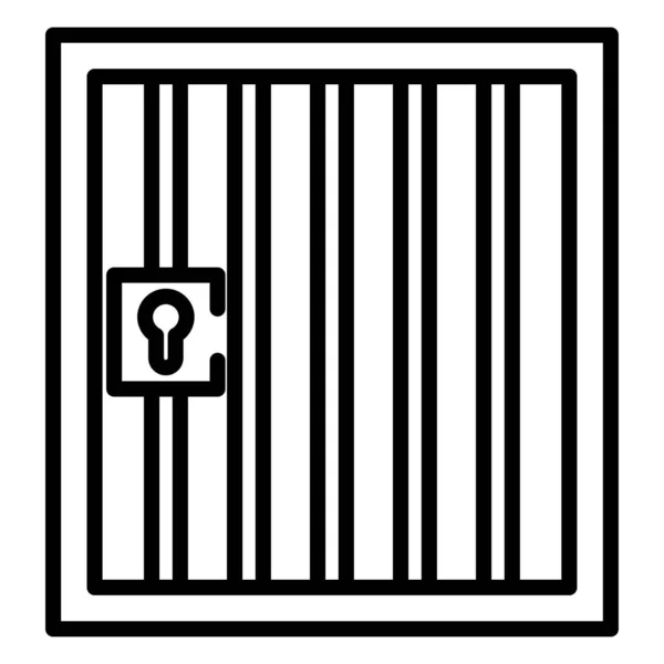 Jail Icon Vector Illustration — Stock Vector
