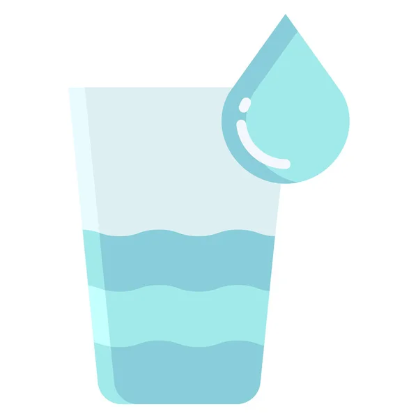 Wasser Symbol Vektor Illustration — Stockvektor