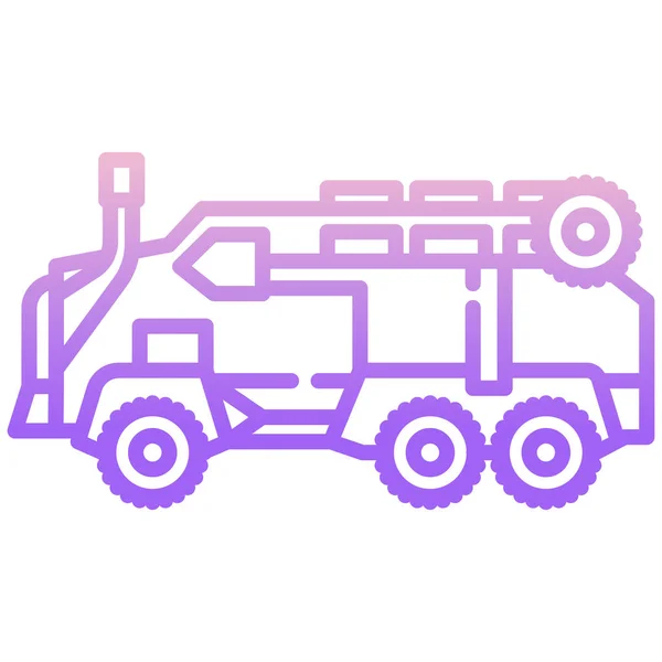 Ícone Web Caminhão Ilustração Simples — Vetor de Stock