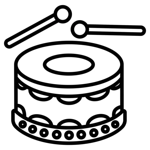 Drum Icon Vector Illustration — Stock Vector