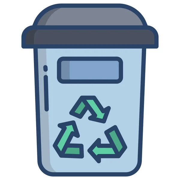 Reciclar Icono Vector Ilustración — Archivo Imágenes Vectoriales