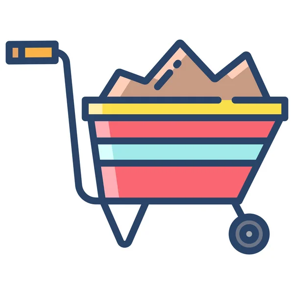 Carrito Compras Diseño Simple — Archivo Imágenes Vectoriales