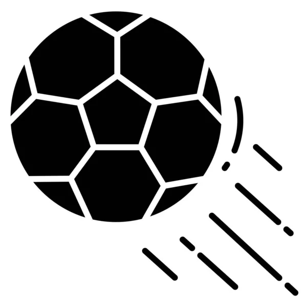 Icono Fútbol Vector Ilustración — Vector de stock