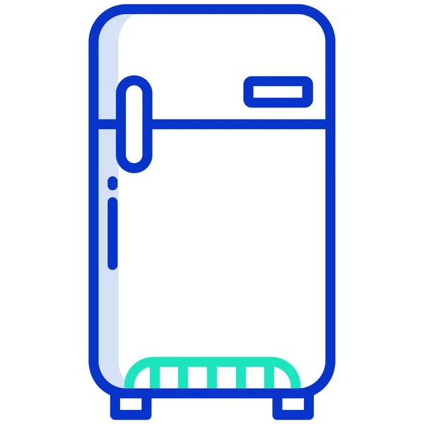 Kühlschrank Web Symbol Einfache Illustration — Stockvektor