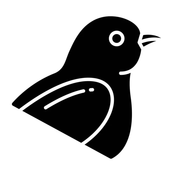 Icono Pájaro Ilustración Simple Pollo Pato Vector Iconos Para Web — Vector de stock