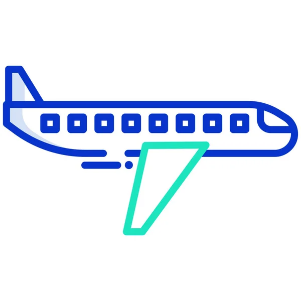 Vuelo Icono Web Ilustración Simple — Vector de stock