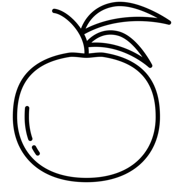 Naranja Icono Web Ilustración Simple — Vector de stock