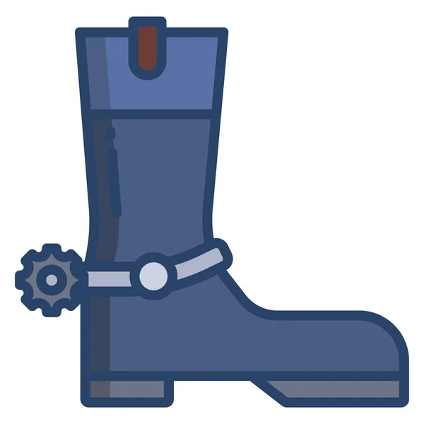 Bota Webová Ikona Jednoduchá Ilustrace — Stockový vektor