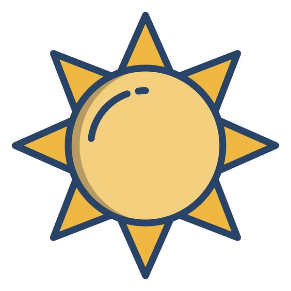 Sol Icono Simple Ilustración Vectorial — Archivo Imágenes Vectoriales