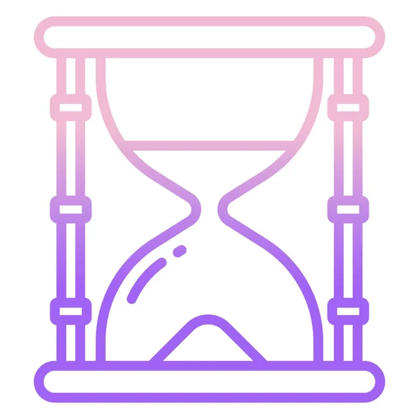 Sanduhr Symbol Umriss Timer Vektor Illustration Symbol Und Bonus — Stockvektor