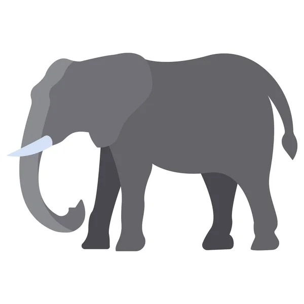 Иконка Слона Векторная Иллюстрация — стоковый вектор