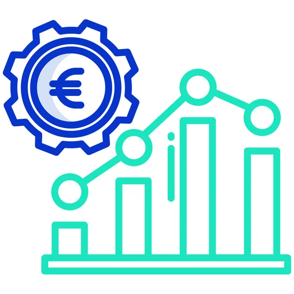 Financial Growth Vector Icon — Stock Vector