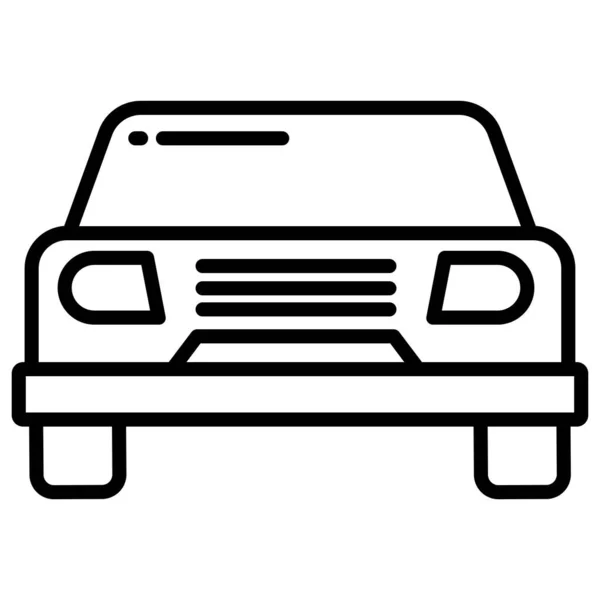 Coche Icono Web Ilustración Simple — Vector de stock