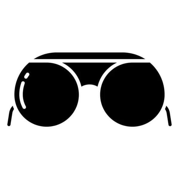 Okulary Przeciwsłoneczne Prosty Wektor Ikona Białym Tle — Wektor stockowy