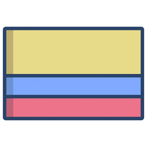 Bandera Icono Web Diseño Simple — Archivo Imágenes Vectoriales