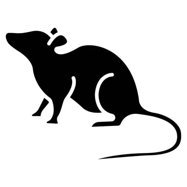 ネズミだWebアイコンシンプルなイラスト — ストックベクタ
