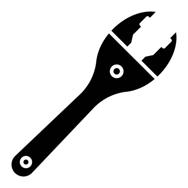 Einfaches Vektor Symbol Illustration Von Schraubenschlüssel — Stockvektor