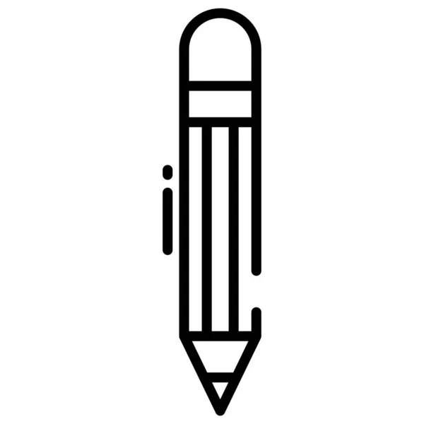 Bleistift Web Symbol Einfache Illustration — Stockvektor