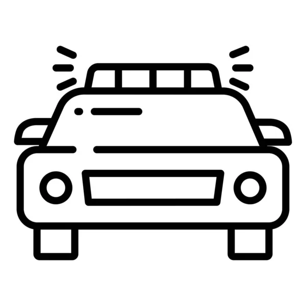 Bilikon Enkel Illustration Taxi Fordon Vektor Ikoner För Webben — Stock vektor