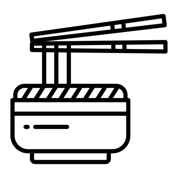 Nudeln Symbol Vektor Illustration — Stockvektor