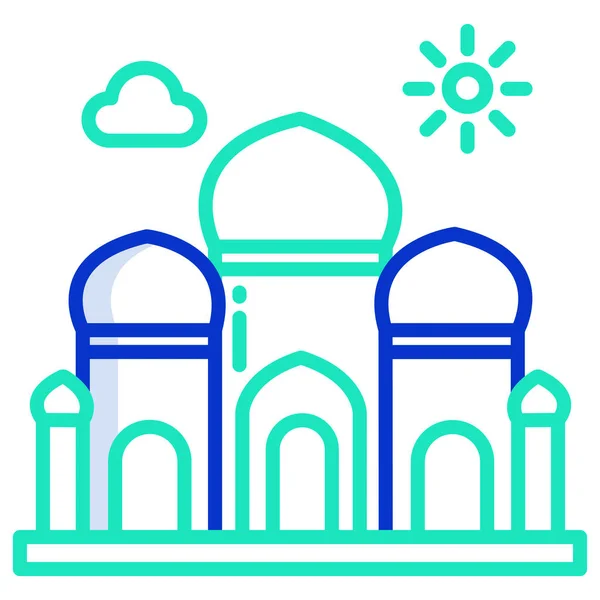 Moschee Vektor Illustration Hintergrund — Stockvektor