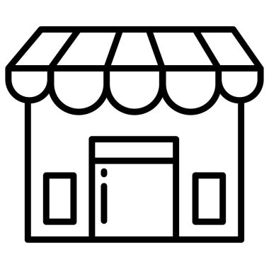 Basit vektör simgesi, depolama illüstrasyonu