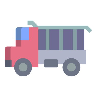 kamyon web simgesi basit illüstrasyon