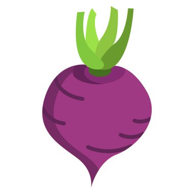 şalgam ağ simgesi basit vektör çizimi