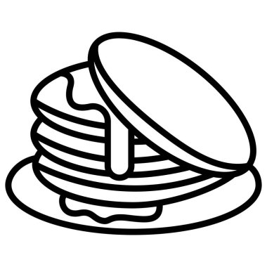 Kek ikonu. Web için pasta vektör simgelerinin özet çizimi