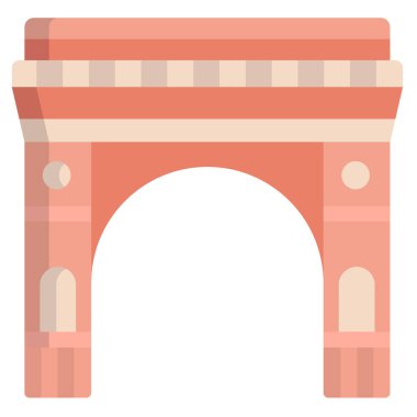 Bina. Web simgesi basit illüstrasyon