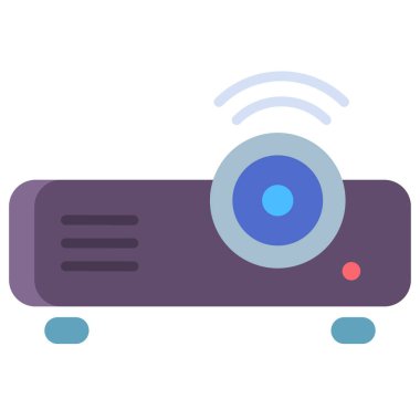 projektör web simgesi, vektör çizim 