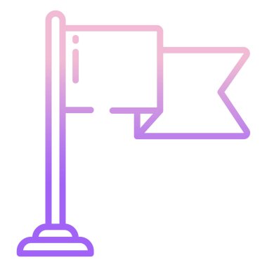 Bayrak. Web simgesi basit tasarım 