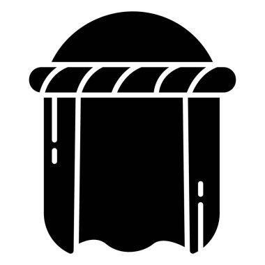 türban web simgesi basit vektör illüstrasyonu