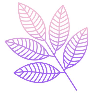 Yaprak simgesi, vektör illüstrasyonu 