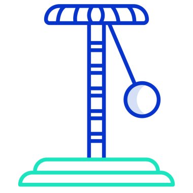 Basit vektör simgesi, topun illüstrasyonu